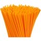 Juvale 300 Pack Bulk Disposable Plastic Orange Straws for Drinking, 10 Inches Extra Long, Ideal for Birthdays, Halloween Parties & Holiday Celebrations